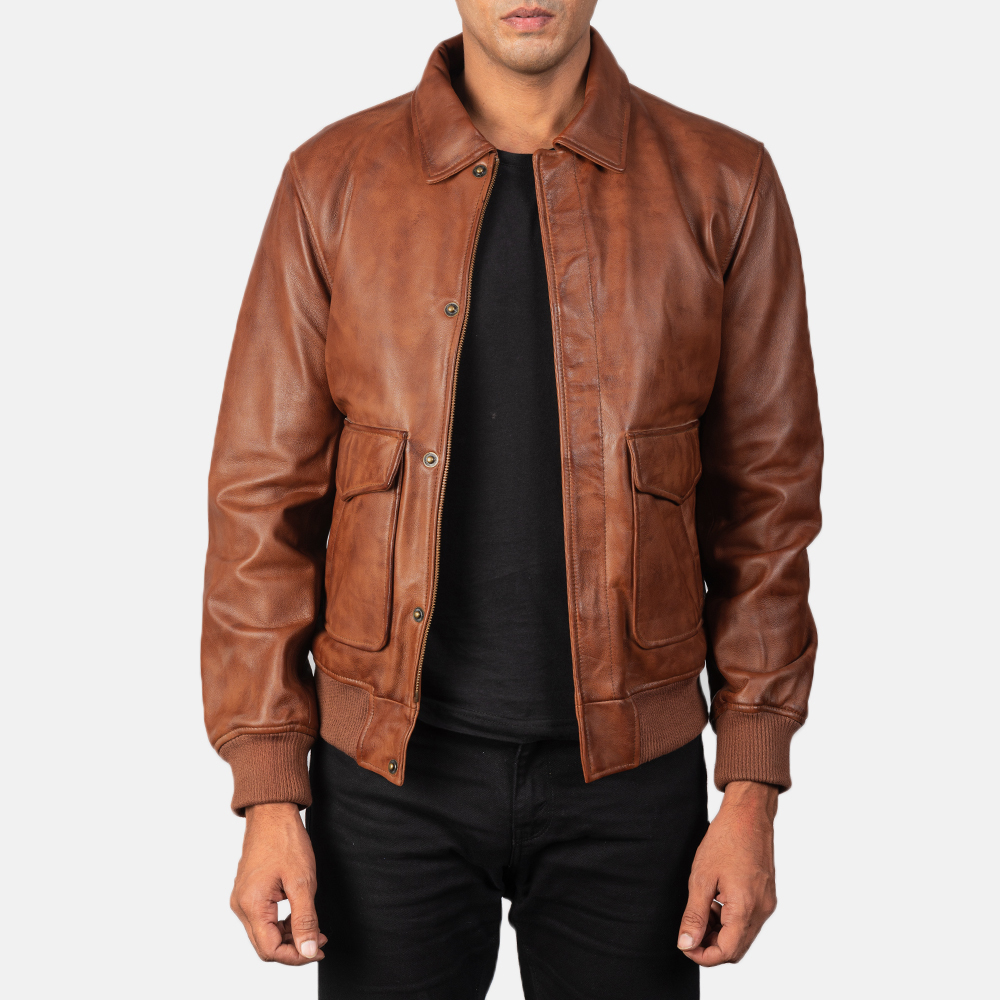 A2 flight clearance jacket leather